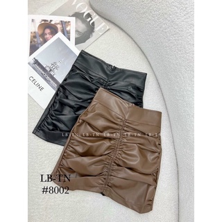 chân váy da nhún ly quảng châu