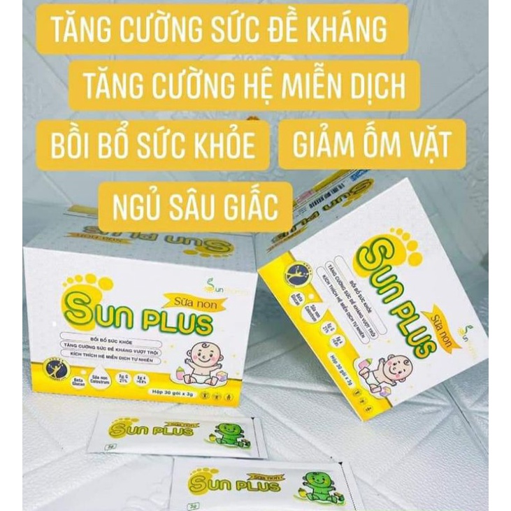 15 Gói Sữa Non Sunplus Cho Trẻ Hay Nôn Trớ, Khó Ngủ, Biếng Ăn.