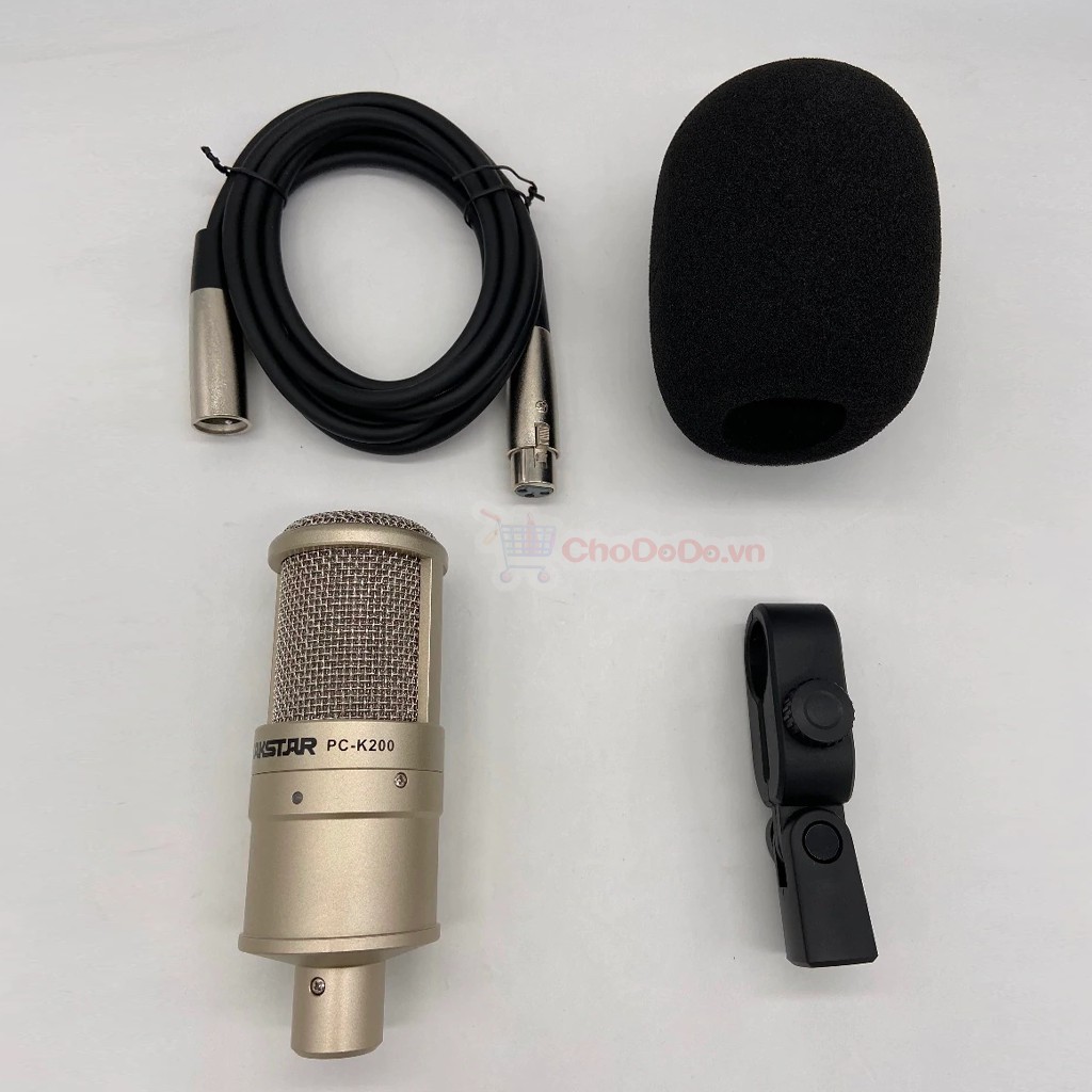 [Tặng XLR]Mic Thu Âm Takstar PC K200 Hàng Chính Hãng - Chuyên thu âm, hát Karaoke, Livestream Bigo, Facebook