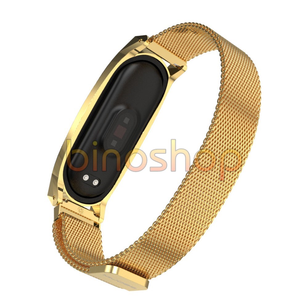 Dây đeo miband 5 nam châm viền GT, dây đeo thay thế mi band 5 nam châm phiên bản GT MIJOBS