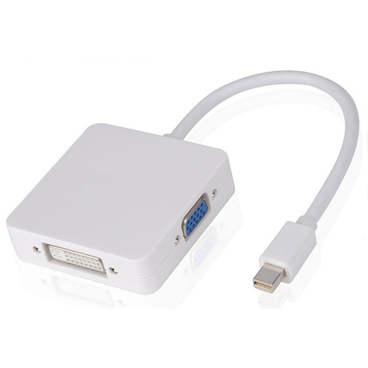 Cáp chuyển đổi 3 trong 1 DP Thunderbolt sang DVI VGA HDMI