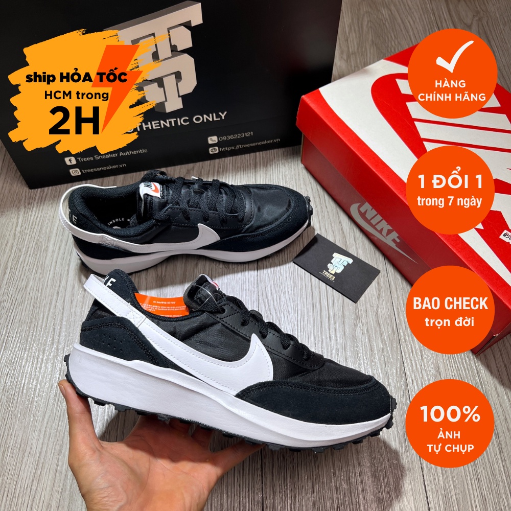 Giày thể thao NIKE WAFFLE DEBUT BLACK WHITE DH9522 001