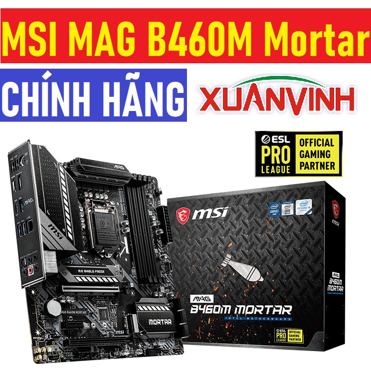 Bo Mạch Chủ MSI MAG B460M Mortar NEW 100% CHÍNH HÃNG