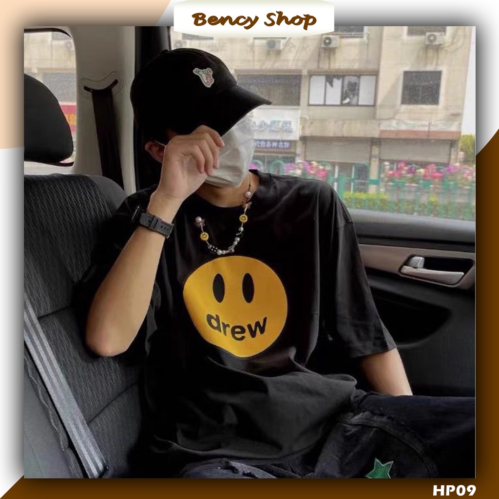 Áo phông DREW House Mặt cười Bencyshop , Áo thun unisex nam nữ form rộng  oversize chất liệu Cotton