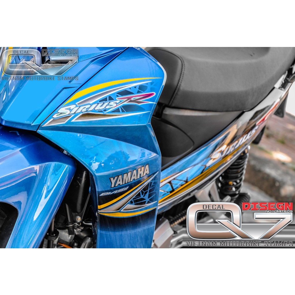 Tem Rời Sirius 110 Xanh Đen