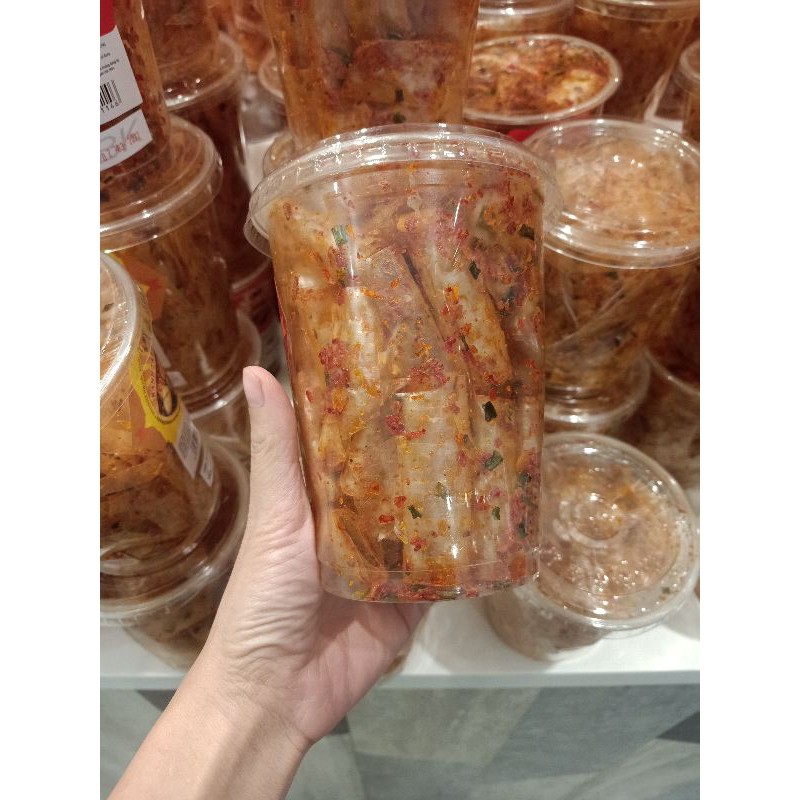 1 cốc bánh tráng cuộn tép hành. ngon tuyệt. to đại