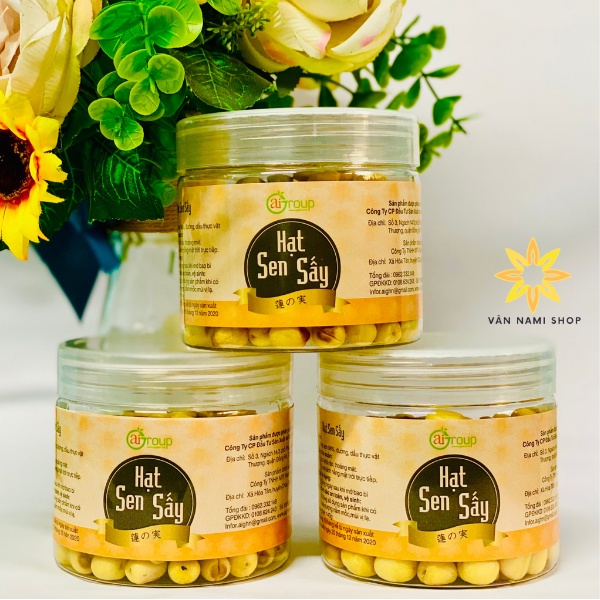 Hạt Sen Sấy Giòn Ăn Liền AiGroup Xuất Khẩu Nhật Bản Hộp 140 Gram