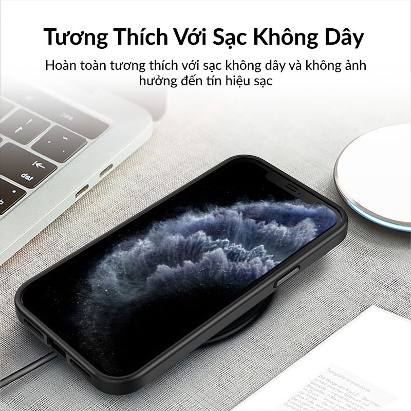 Ốp Lưng Likgus Tuan Series Chống Sốc, Viền Màu, Phủ Mờ Chống Ố Vàng, Dùng cho iPhone 12, 11/11Pro, X/XS, Xsmax