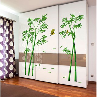 Decal dán tường Cây tre