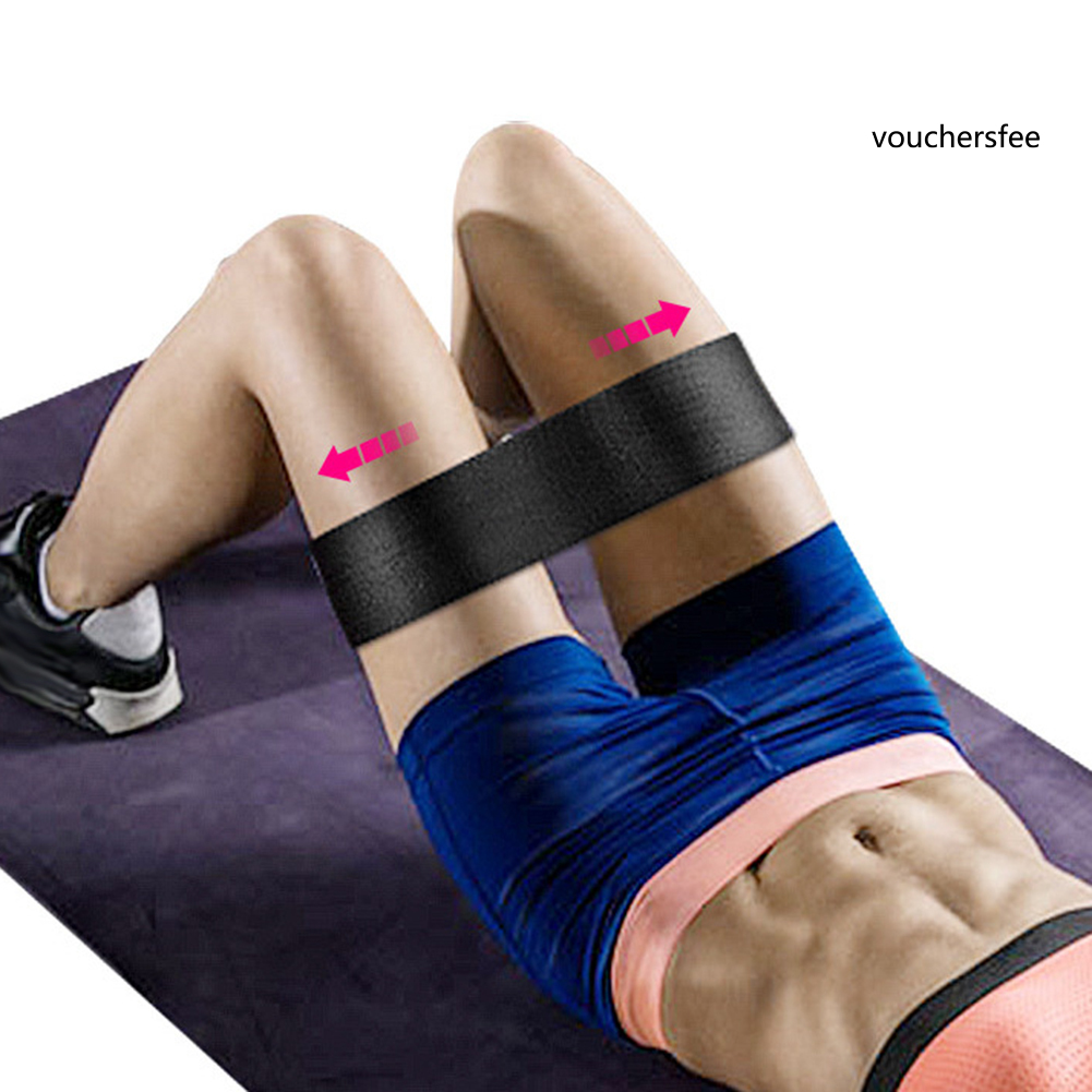 [VOU] Cotton Gym Home Body Shaping Fitness Yoga Hip Leg Circle Elastic Resistance Band