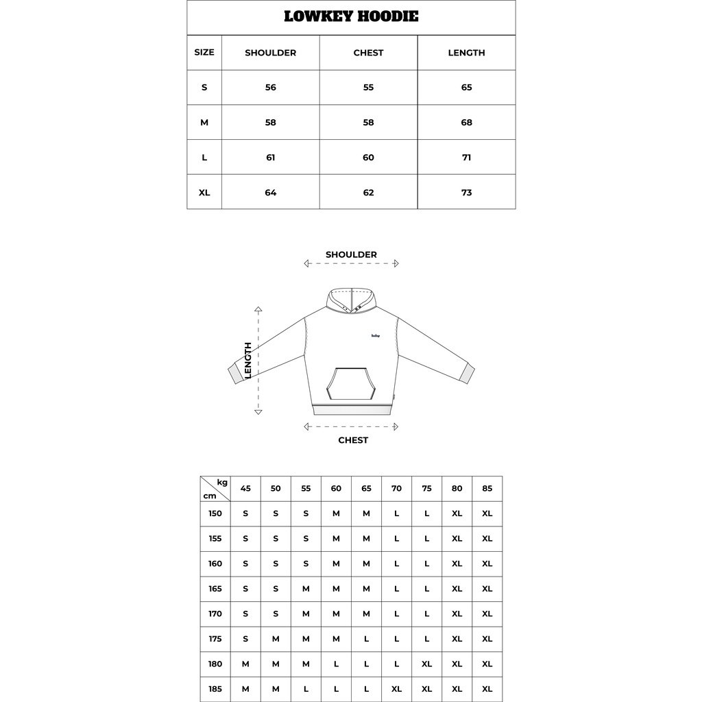 Áo hoodie EMAS Lowkey Hoodie/Black