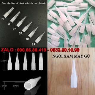 [100 cái] Ngòi xăm thẩm mỹ - Đầu ngòi kim xăm cho Máy Gù, máy Thần Thánh, máy Pro Mailisa, máy Nhựa Sài Gòn, máy Tsaiyi