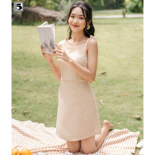 Đầm 2 dây cúp ngực khóa lưng 2 lớp Twentyfive N225