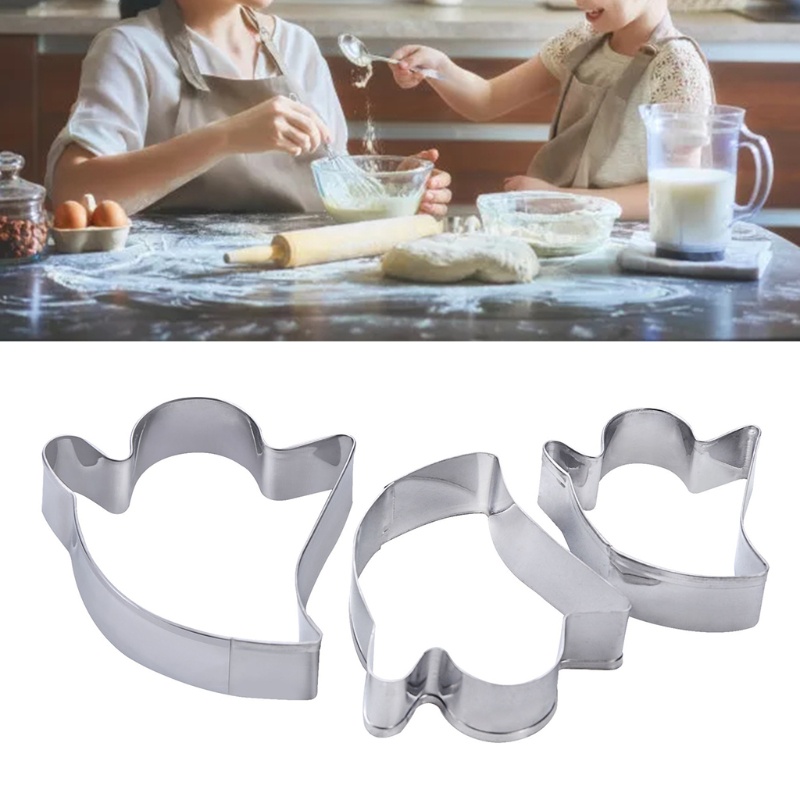 Set 3 Khuôn Cắt Bánh Quy Tạo Hình Halloween