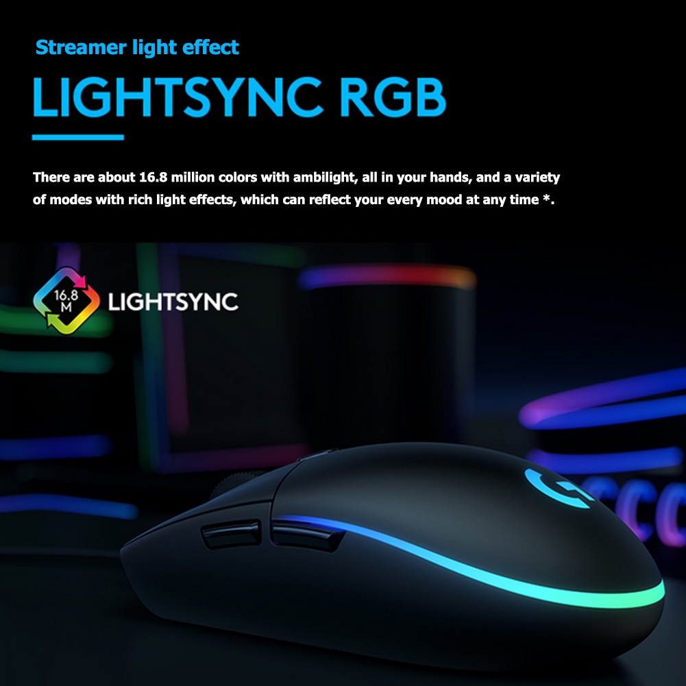 Chuột Gaming G102 Có Dây Và Đèn Led 6000 Dpi Rgb Cho Windows 10