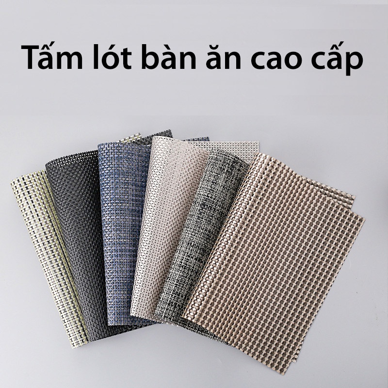 [Mã LIFEHLSALE2 giảm 10% đơn 0Đ] (LOẠI 1) Tấm lót bàn ăn chống thấm cách nhiệt dạng miếng pvc silicon