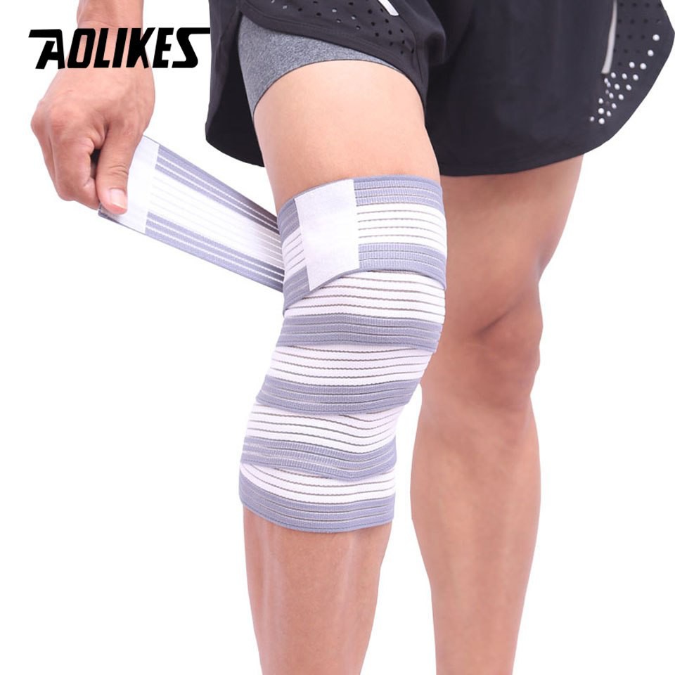 Băng bảo vệ đầu gối AOLIKES A-1516 chất liệu đàn hồi thoáng khí khi chơi thể thao sport knee protector