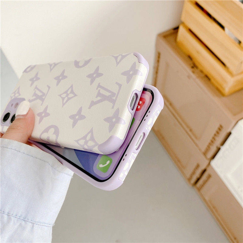 Ốp lưng Mickey iPhone、 LV tidal iPhone12 mobile phone case XS skin XR XSMAX Apple 6S 7P 8P anti-fall set 11Promax purple