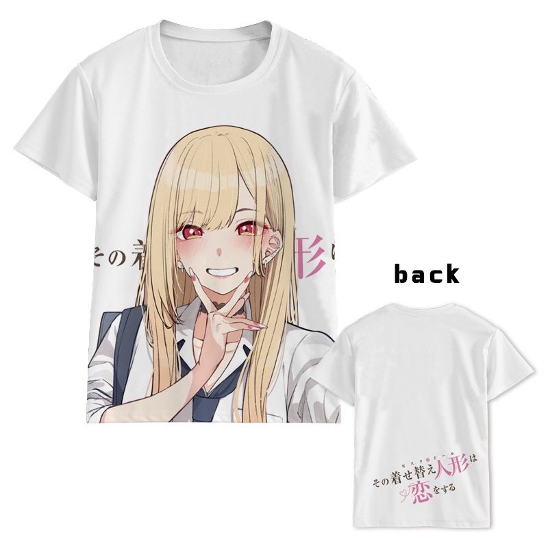 Áo Thun Tay Ngắn In Hình Anime My Dress-Up Darling Gojo Wakana Inui Sajuna Kitagawa Thời Trang Mùa Hè Cho Nam Và Nữ