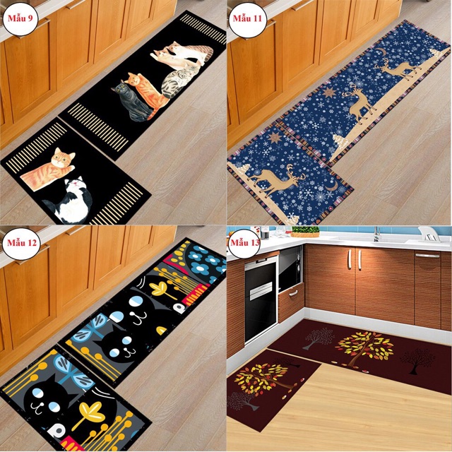 Sét thảm bếp cao cấp 1 dài 1 ngắn | BigBuy360 - bigbuy360.vn