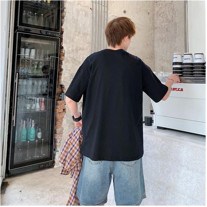 Áo thun tay lỡ form rộng unisex nam nữ TheWay oversize basic tee, áo phông trắng tay lỡ form rộng ulzzang