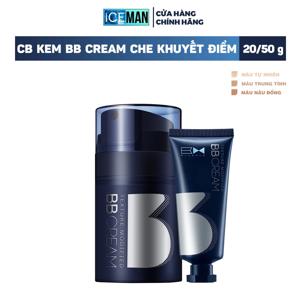 Bộ Combo BB CREAM Kem Nền Che Khuyết Điểm Làm Đẹp Cho Nam Giới 50g+20g