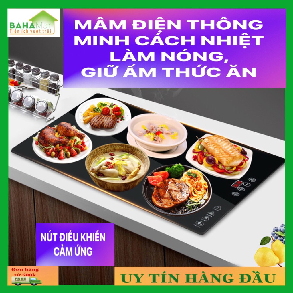 MÂM ĐIỆN THÔNG MINH CÁCH NHIỆT LÀM NÓNG, GIỮ ẤM THỨC ĂN NÚT CẢM ỨNG "BAHAMAR" Đáp ứng được việc giữ ấm, ủ ấm bữa ăn