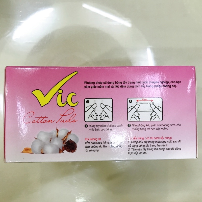 Bông tẩy trang Vic (80 miếng)
