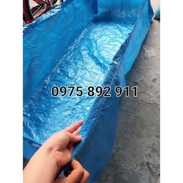 Bể bạt nuôi dế , nuôi giun quế 2x1x0,5 bạt vpc