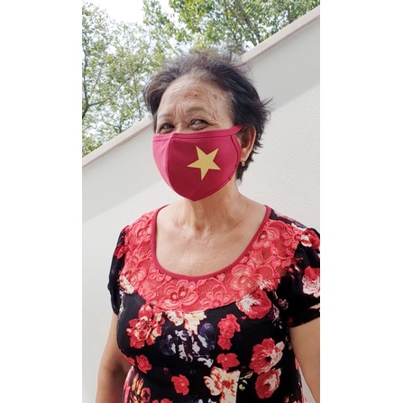 KHẨU TRANG MÀU ĐỎ SAO VÀNG | BigBuy360 - bigbuy360.vn