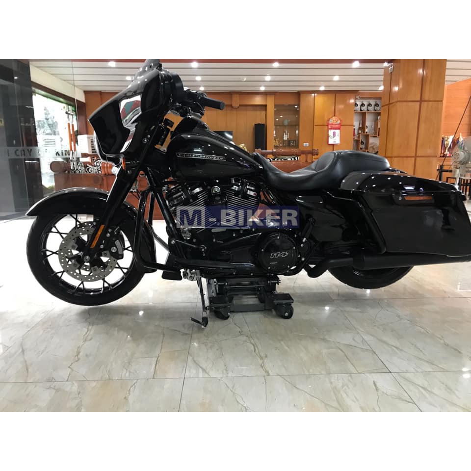 Ben nâng xe moto thủy lực di chuyển cho xe Harley davidson, Triumph, Cruiser, classic, Mbiker MB184 - Hàng Chính Hãng
