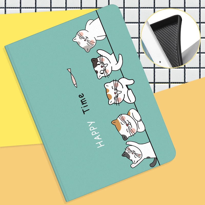 Bao Da PU Máy Tính Bảng In Hoạt Hình Cho Lenovo Tab P11 TB- J606F Xiaoxin Pad Pro 11.5 J706F J606N M10 Plus X606F 10.3 Ốp