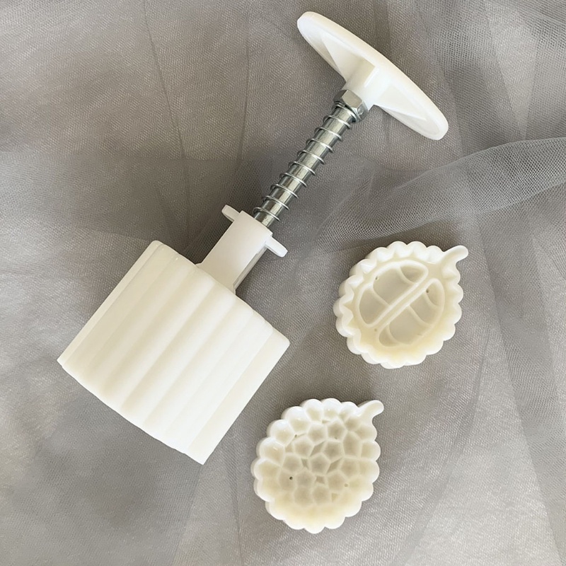 Khuôn nhấn cắt bột làm bánh trung thu bánh quy bánh đậu xanh có con dấu sầu riêng 3D DIY