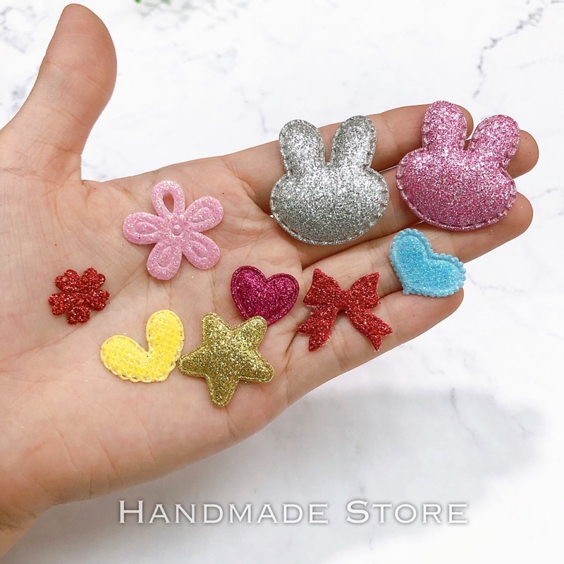 Sticker xốp nhũ trang trí (khoảng 30-50c)