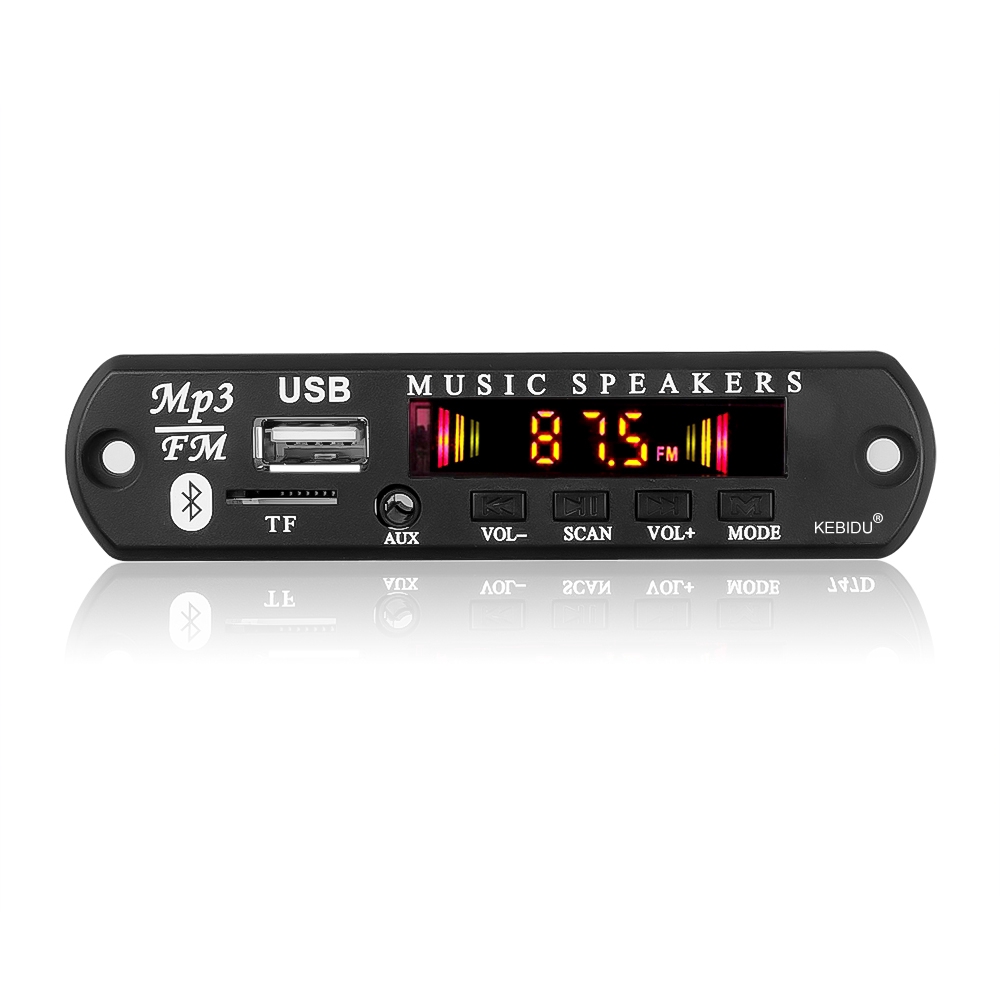 Bộ giải mã tín hiệu Bluetooth 5.0 không dây 12V MP3 WMA USB TF FM AUX dành cho hệ thống radio ô tô | BigBuy360 - bigbuy360.vn