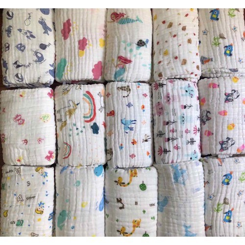 Mền Aden Đa Năng 6 lớp Cotton 100% Cho Trẻ Sơ Sinh 100cm*100cm