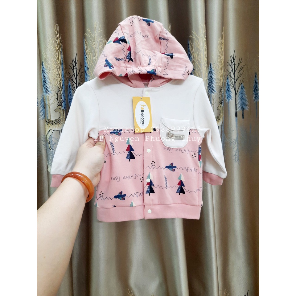 Áo khoác nỉ họa tiết dễ thương Father Care cho bé