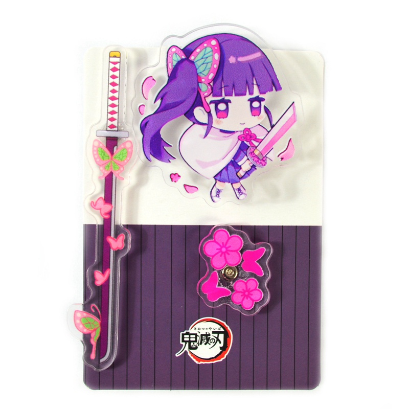 Ghim cài áo họa tiết nhân vật anime Demon Slayer dễ thương