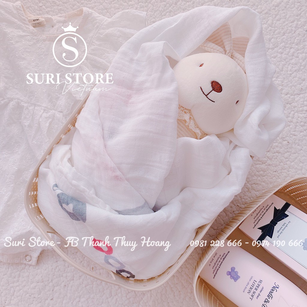 Set 2 khăn tắm đa năng Muslin sợi tre Bamboo TiniLove ,phù hợp sử dụng như chăn đắp, quấn ủ cho bé