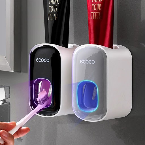 Dụng cụ nhả kem đánh răng Ecoco mini - bộ lấy kem đánh răng tự động dán tường tiện dụng