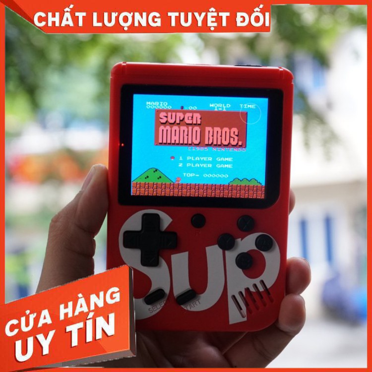 Máy chơi game điện tử 4 nút cầm tay G1 New 400 Trò Sup Plus Mario nấm, contra, tank,v.v. 1 Người Chơi