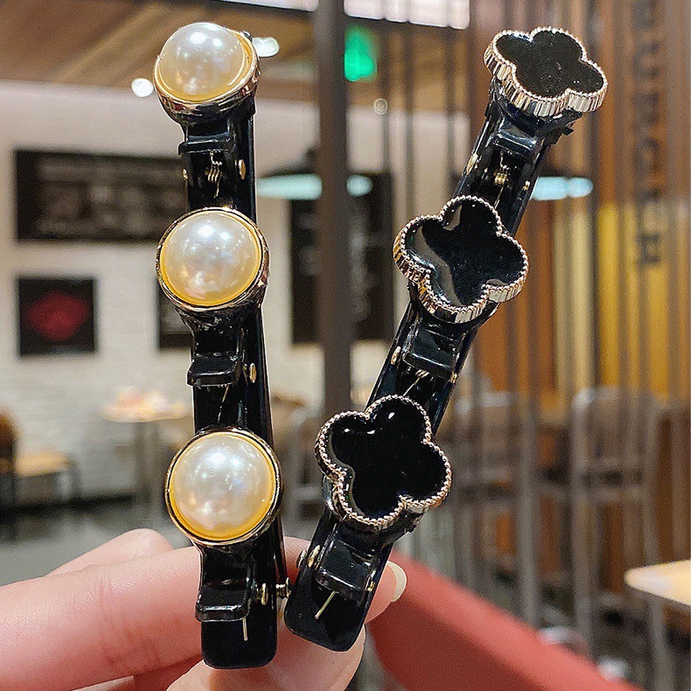 Kẹp Tóc Bện Hình Hoa Mẫu Mới Tiện Lợi Dành Cho Nữ