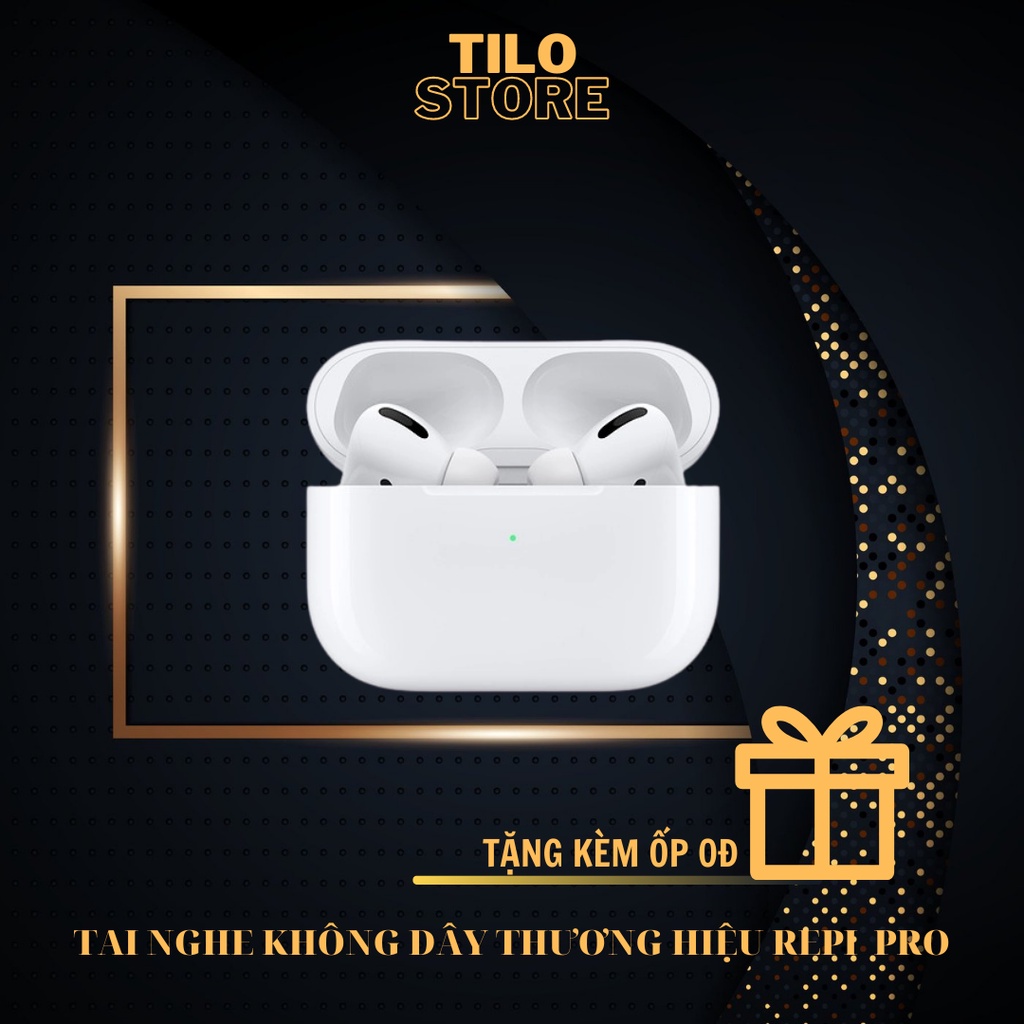 Tai nghe không dây bluetooth Repi R-Pro,Đầy đủ chức năng, định vị, đổi tên,xuyên âm chống ồn có sạc không dây