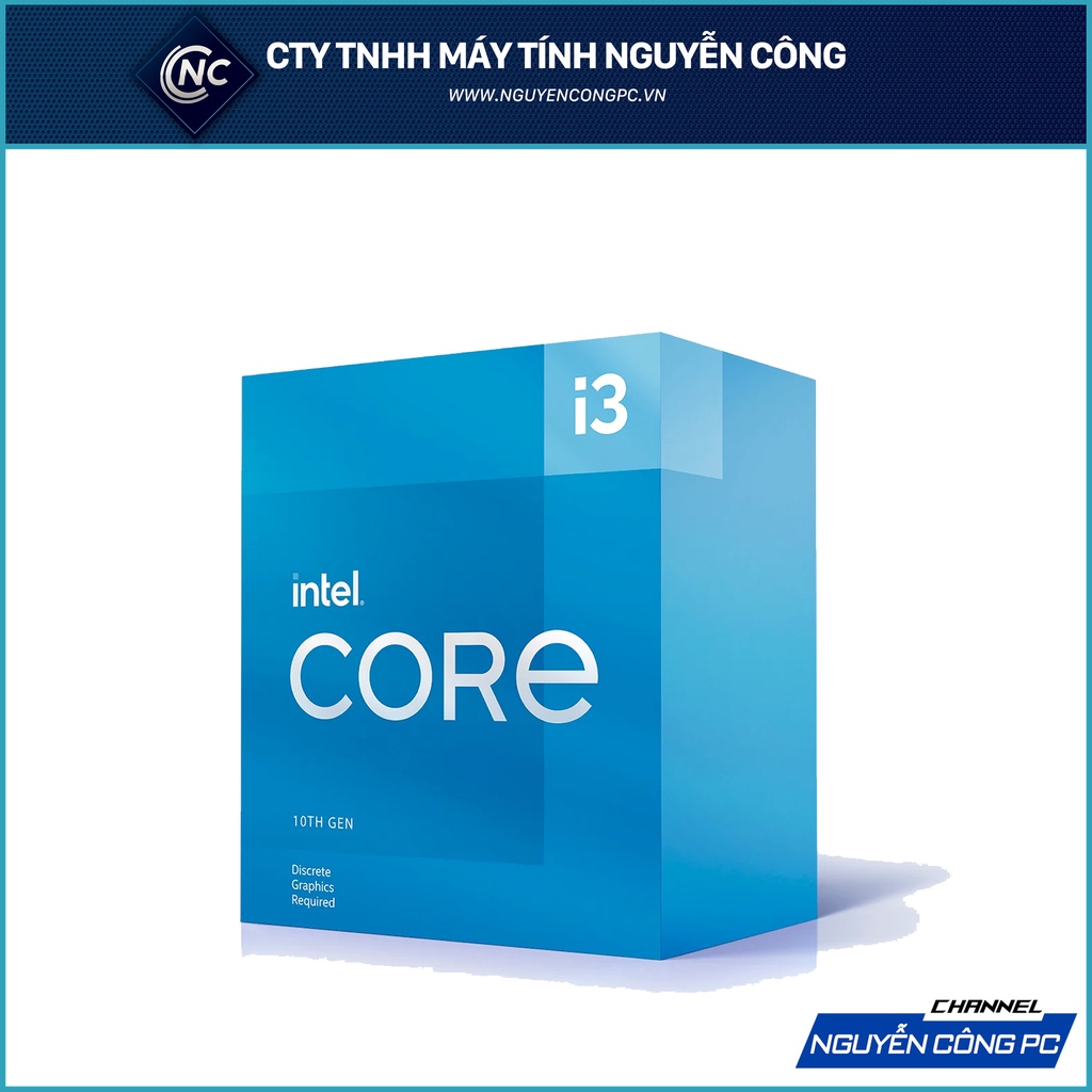 CPU Intel Core i3-10105F (3.7GHz turbo 4.4Ghz | 4 Nhân 8 Luồng | 6MB Cache | 65W)