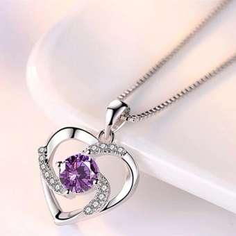 Dây Chuyền Bạc S925  Trái Tim  Kim Cương Zircon Nữ Tính Quí Phái VCBACTRAITIM03