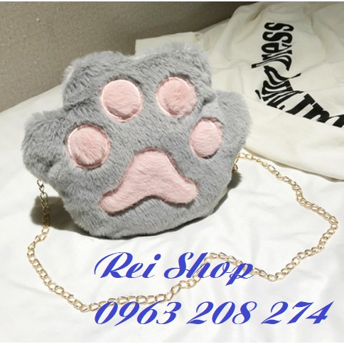 Túi xách họa tiết chân mèo