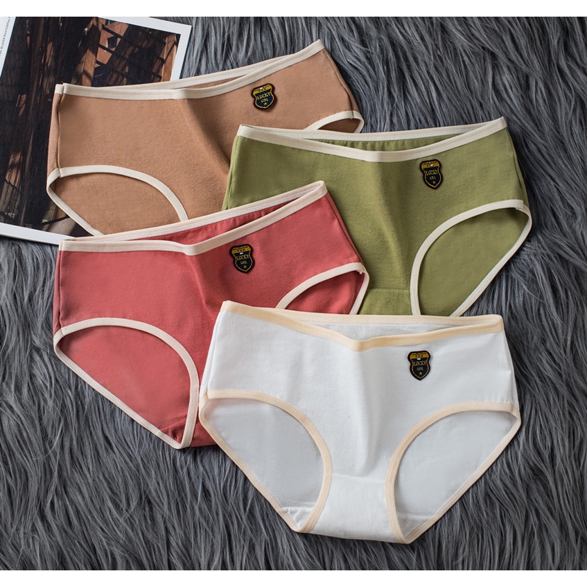 Quần Lót Nữ Cotton Dễ Thương - Quần Chíp Nữ Cute Không Cộm KINGSHOP L003