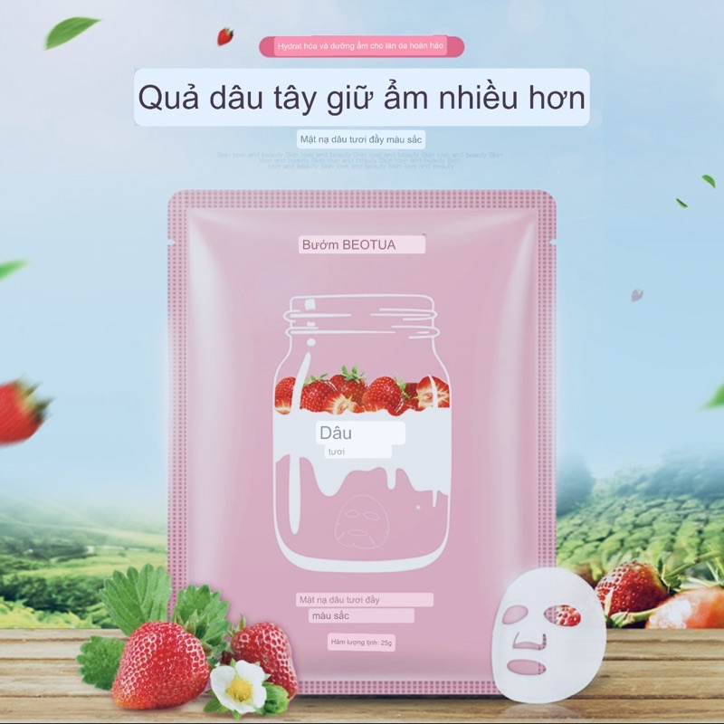 Mặt nạ dưỡng ẩm sữa tươi trái cây - Nguồn dinh dưỡng tuyệt vời cho làn da- Chính hãng Beotua