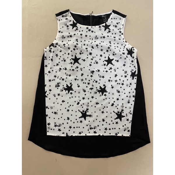 Áo sát nách voan cát hoạ tiết ngôi sao Ninomaxx (Size L) - Thanh lý vnxk