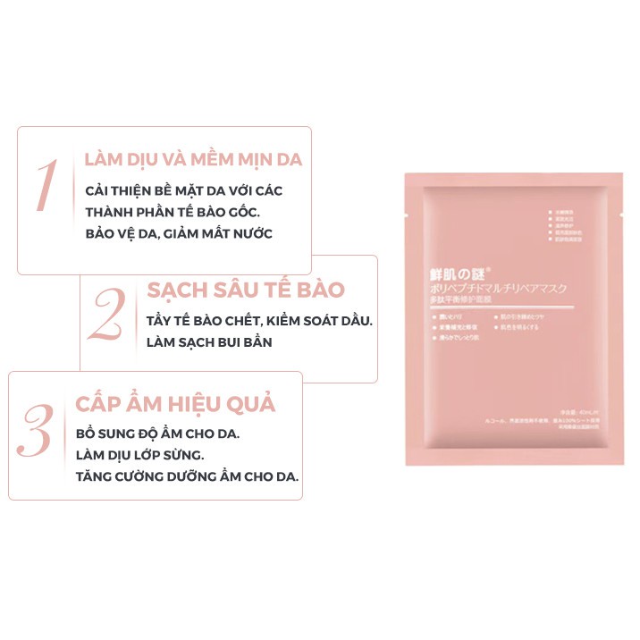 Mặt nạ nhau thai tế bào gốc Rwine Beauty-  giúp phục hồi, dưỡng trắng từ sâu bên trong